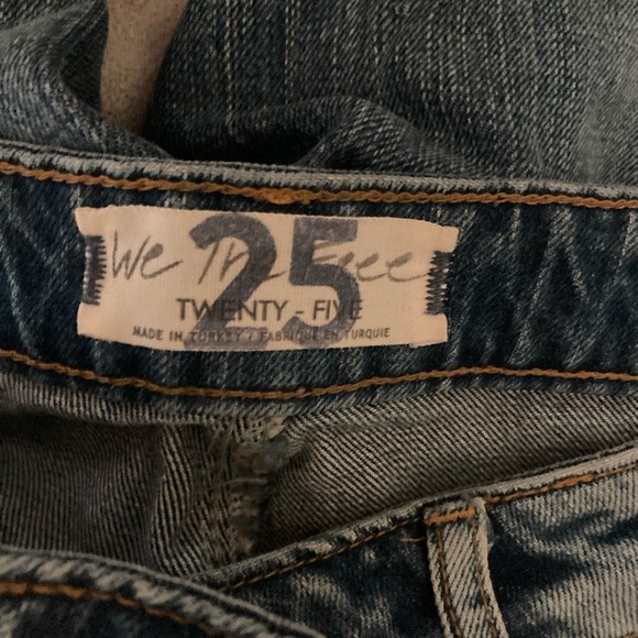 Free People blue denim shorts - Picture 3 of 3